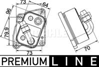 Кулер масл.BMW 3-Series E46 (98-) 316-318i