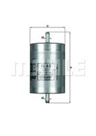 [kl65] knecht (mahle filter) фильтр топливный