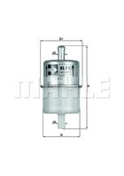 Inline fuel filter