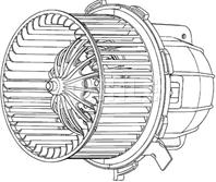 Мотор печки AUDI A4/A5/Q5 1.8-3.2 07 >