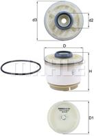 [kx268d] knecht (mahle filter) фильтр топливный