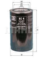 mahle kc4 фильтр топливный