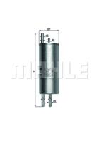 [kl167] knecht (mahle filter) фильтр топливный