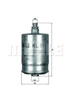 [kl19] knecht (mahle filter) фильтр топливный