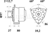 Генератор MAN F90/F2000, MB MK/SK/Actros, DAF 95 (55A)