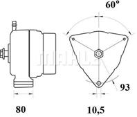 ГЕНЕРАТОР 28V  120A ГЕНЕРАТОР 28V  120A