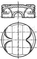 Поршнекомплект BMW N42B20/N45B16/N46B20 d84.0+0.25 Mahle