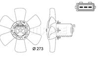 Вентилятор радиатора AUDI 80 B2, 80 B3, 80 B4, COUPE B2 SEAT CORDOBA, CORDOBA VARIO, IBIZA II, INCA
