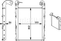 Ci 137 000p_интеркулер! 593x812x64rvi premium/magnum дв.dxi11 (05->)