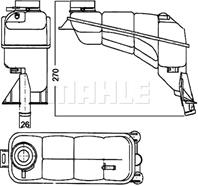 Zbiornik wyr?wnawczy uk?adu ch?odzenia MERCEDES E (W210), E T-MODEL (S