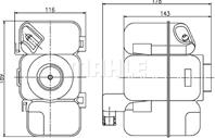 Расширительный бачок VOLVO S60 2.0 T [2001/09-2010/04]