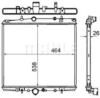 Радиатор охлаждения двигателя