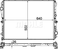 Радиатор MB W222 2.2-6.0 A/T 13-