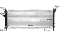 Радиатор охлаждающей жидкости OPEL COMBO / CORSA B Радиатор охлаждающей жидкости OPEL COMBO / CORSA B