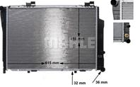 Радиатор MB W202/R170 1.8-3.2/2.0K/2.3K A/T 93-04