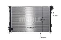 Радиатор охлаждения двигателя (с прямой водяной трубкой) Mini 01-