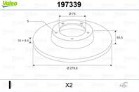 Диск тормозной BMW 1 E81/E87 1.6-2.0 04- зад x2