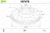 Диск тормозной MERCEDES W221 05- перед x1