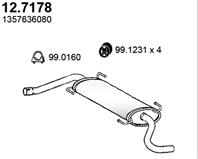 Глушитель задняя часть Ducato(250) 2.3  PSA Boxer 06-&gt2.2 PUMA