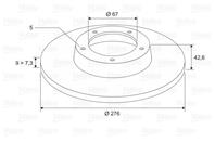 Диск тормозной MERCEDES A(W176) 12-/B(W246) 11- зад x2