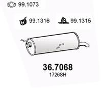 Глушитель PSA C4 11/2004 -&gt  307 08/2000 -&gt 1.4 16V