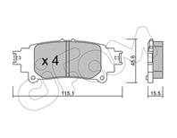 Zestaw klockГіw  hamulec tarczowy