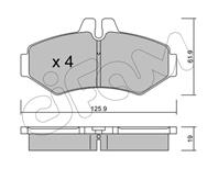 M7.688.0 !колодки тормозные задн mb sprinter 208-3