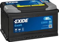 EXIDE EB800 EXCELL аккумуляторная батарея! 19.5/17.9 евро 80Ah 700A 315/175/190
