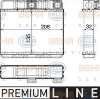 8fh 351 311-331_радиатор печки! bmw e46/x3 1.6-3.