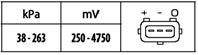 Датчик  давление во впускном газопроводе - легковой автомобиль - 5v