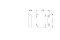 Комплект тормозных колодок, дисковый тормоз