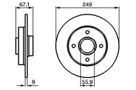0 986 479 219_диск тормозной задний!Peugeot 207/307 Citroen C4 1.4-2.0HDi 00&gt