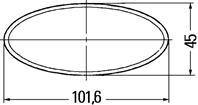 8ra 343 160-007 красный овальный отражатель 150шт