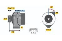 Стартер 12v  2.1kw
