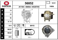 SOR56852_генератор!12V 140A VW Caddy/Crafter/Sharan/T5/Golf/Passat  Audi A3/A4/TT 1.9/2.0/2.5D 03&gt