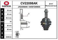 CV22098AK_ШРУС наружный к-кт!22x20 ABS 44 Fiat Br