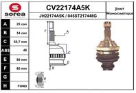 Cv22174a5k_шрус наружный! 25x34 abs 48 citroen xa