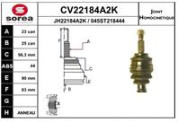 Cv22184a2k_шрус наружный! 23x25 abs 44 renault cl