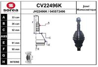 Cv22496k_шрус наружный к-кт! 33x26 opel astra/vec