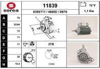 SOR11839_стартер! 1.1Kw VW Golf/Vento 1.4/1.6/1.8