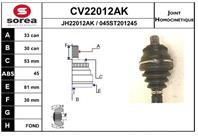 Cv22012ak_шрус наружный к-кт! 33x30 abs 45 audi 8