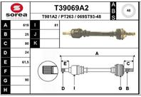 Вал приводной EAI T39069A2