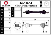 Вал приводной EAI T39115A1