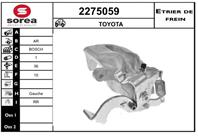 2275059_суппорт тормозной задний лев.! Bosch d.36\ Toyota Corolla/Auris E15 07>