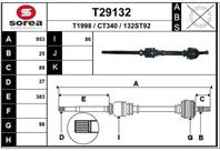 Полуось приводная