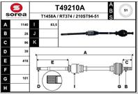 Вал приводной EAI T49210A