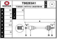 T98283A1_привод левый! 657mm ABS Hyundai Matrix 1