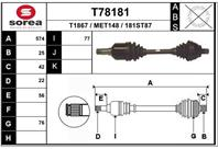 Вал приводной EAI T78181