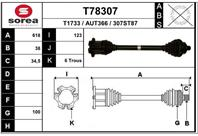 Вал приводной EAI T78307