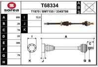 Вал приводной EAI T68334